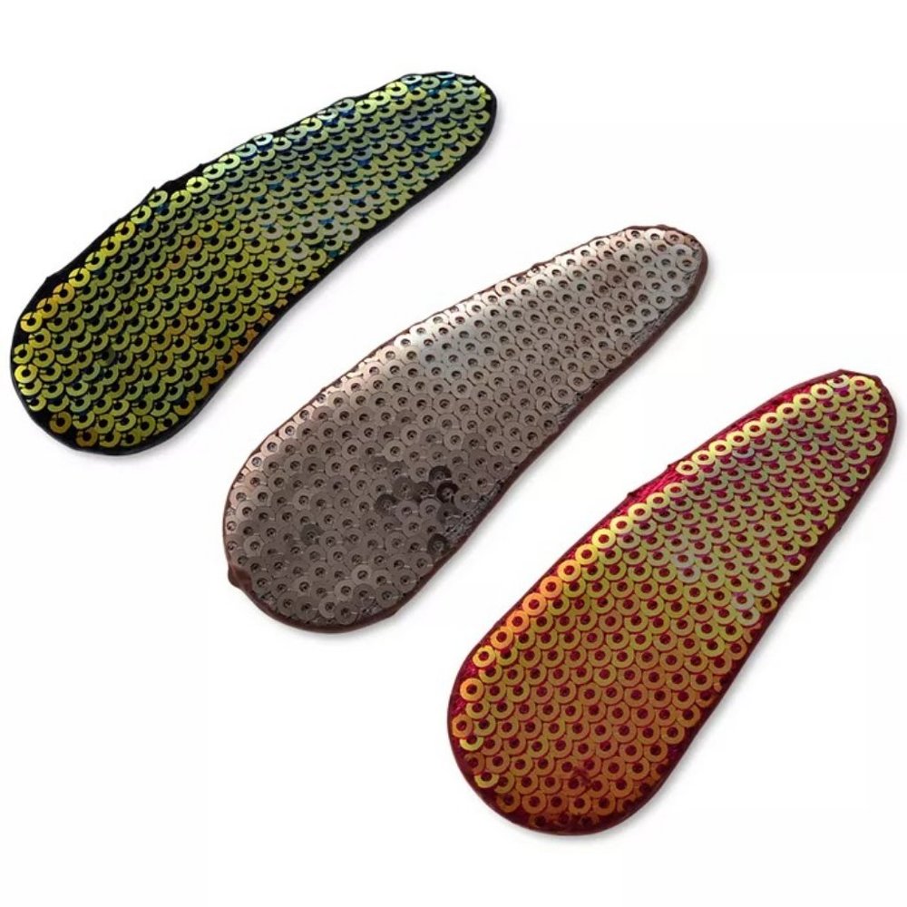 New INC Silver-Tone Sequin Hair Barrette Set